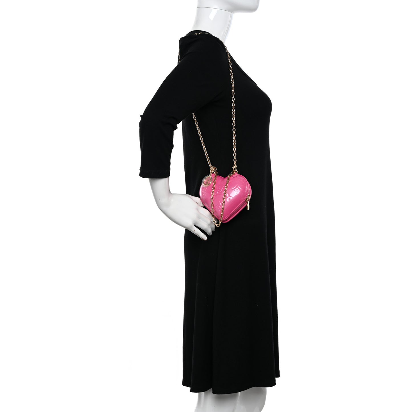 Vernis Keep My Heart Chain Bag Neon Pink