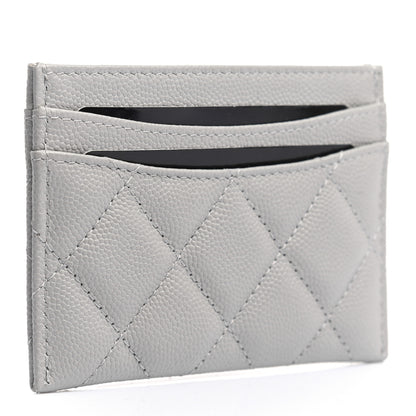 Chanel Caviar Quilted Card Holder Grey 3 of 8