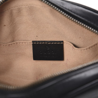 Gucci Calfskin Matelasse GG Marmont Belt Bag 85 34 Black 7 of 7
