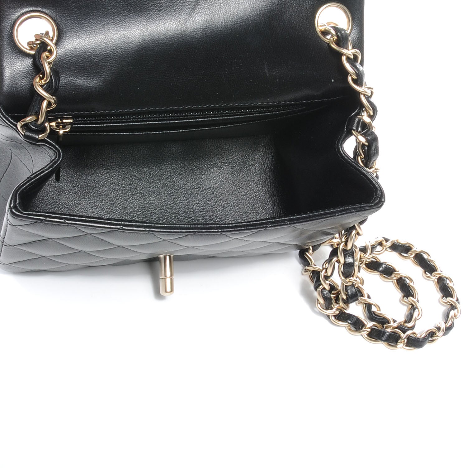 Chanel Lambskin Mini Square Flap Black 6 of 8