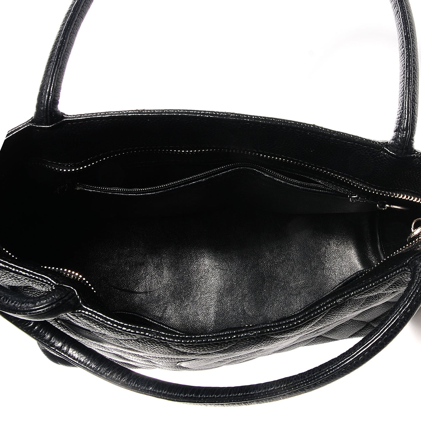 Caviar Medallion Tote Black