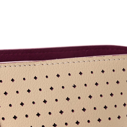 Louis Vuitton Calfskin Perforated Lockme Cabas Rose Poudre Creme 14 of 18