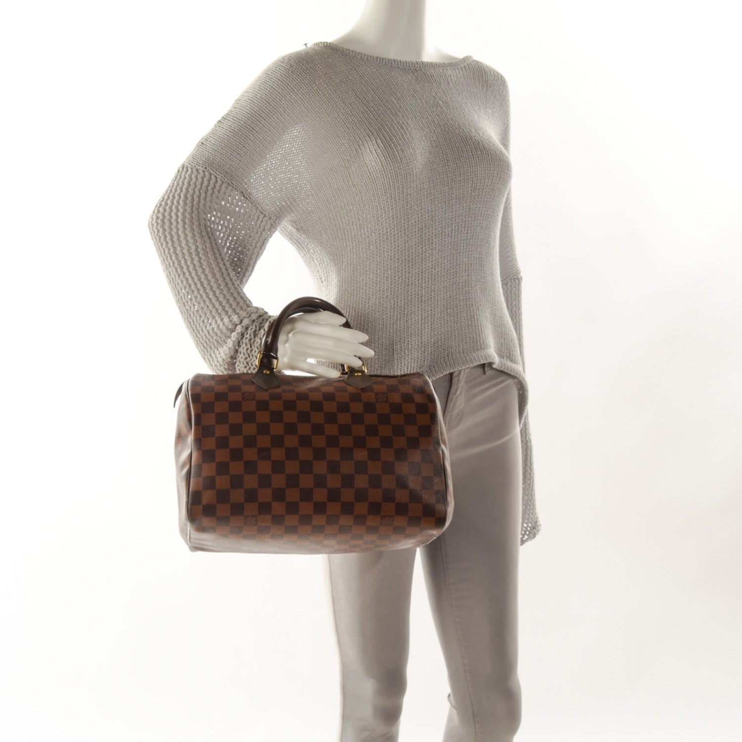 Louis Vuitton Damier Ebene Speedy 30 2 of 9