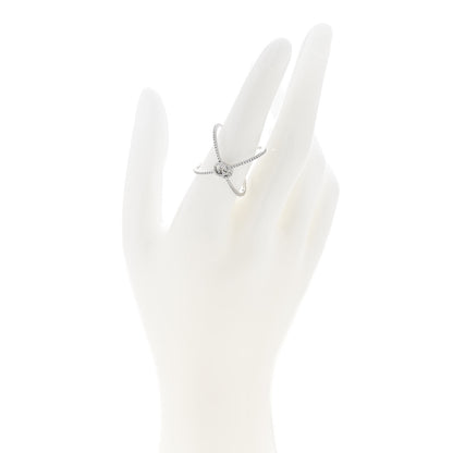 Gucci 18K White Gold Diamond Running G Cross Ring 56 7.5 2 of 6
