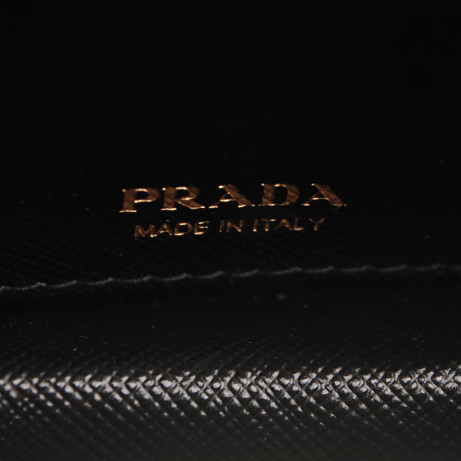 Prada Saffiano Metal Phone Wristlet Crossbody Wallet Black 6 of 7