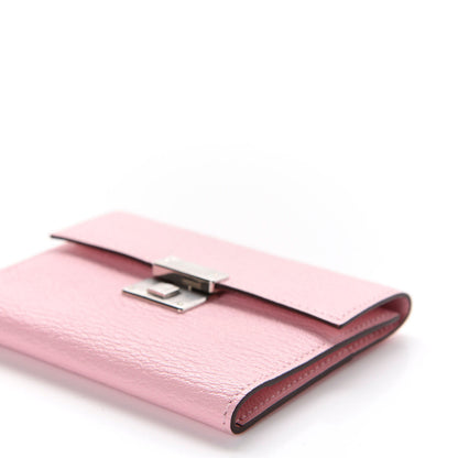 Hermes Chevre Mysore Mini Clic Card Holder Rose Sakura 6 of 7