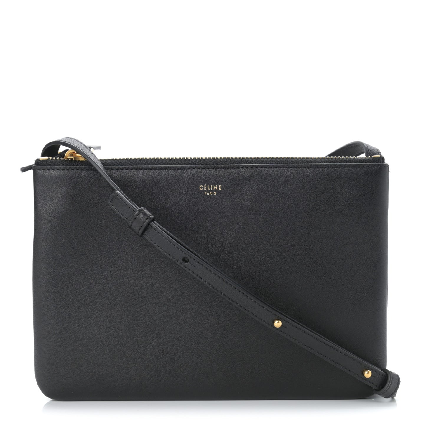 Lambskin Small Trio Crossbody Bag Black
