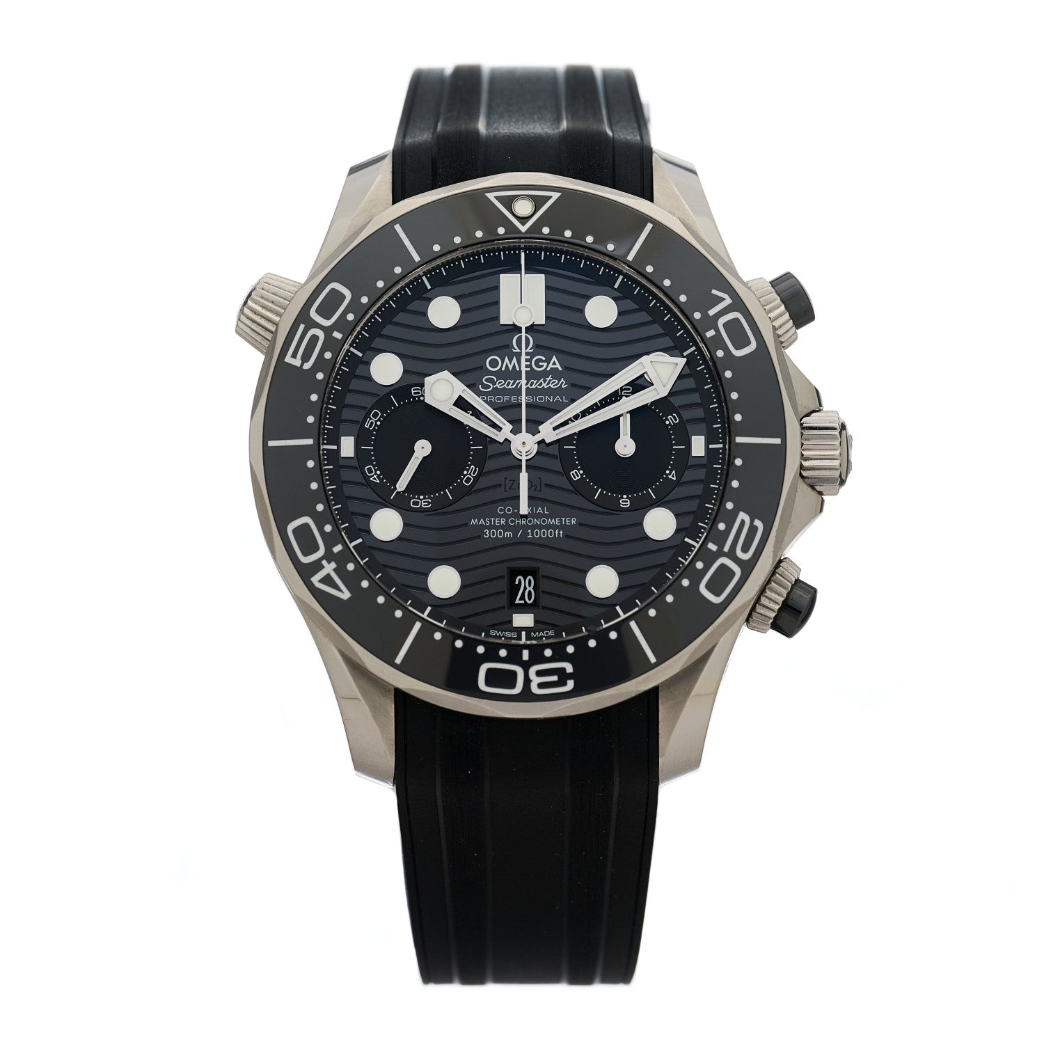 Omega Stainless Steel Rubber 44mm Seamaster Diver 300M Co-Axial Master Chronometer Automatic Watch Black 210.32.44.51.01.001 1 of 4