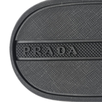 Prada Vitello Sport Spazzolato Rois Rubber Triangle Logo Perforated Womens District Low Top 30mm Sneakers 38.5 White Alabastro 6 of 9