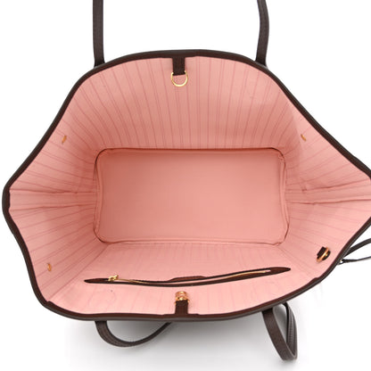 Louis Vuitton Damier Ebene Neo Neverfull MM Rose Ballerine 6 of 11