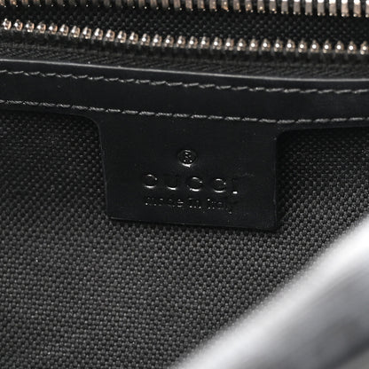 Gucci GG Supreme Monogram Selleria Calfskin Square Messenger Bag Black 6 of 12