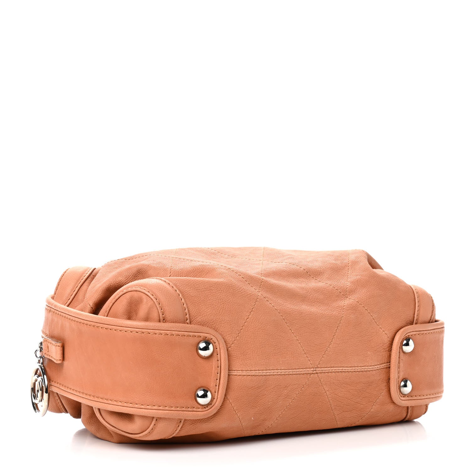 Chanel Calfskin Stitched Bowler Light Brown 3 of 11