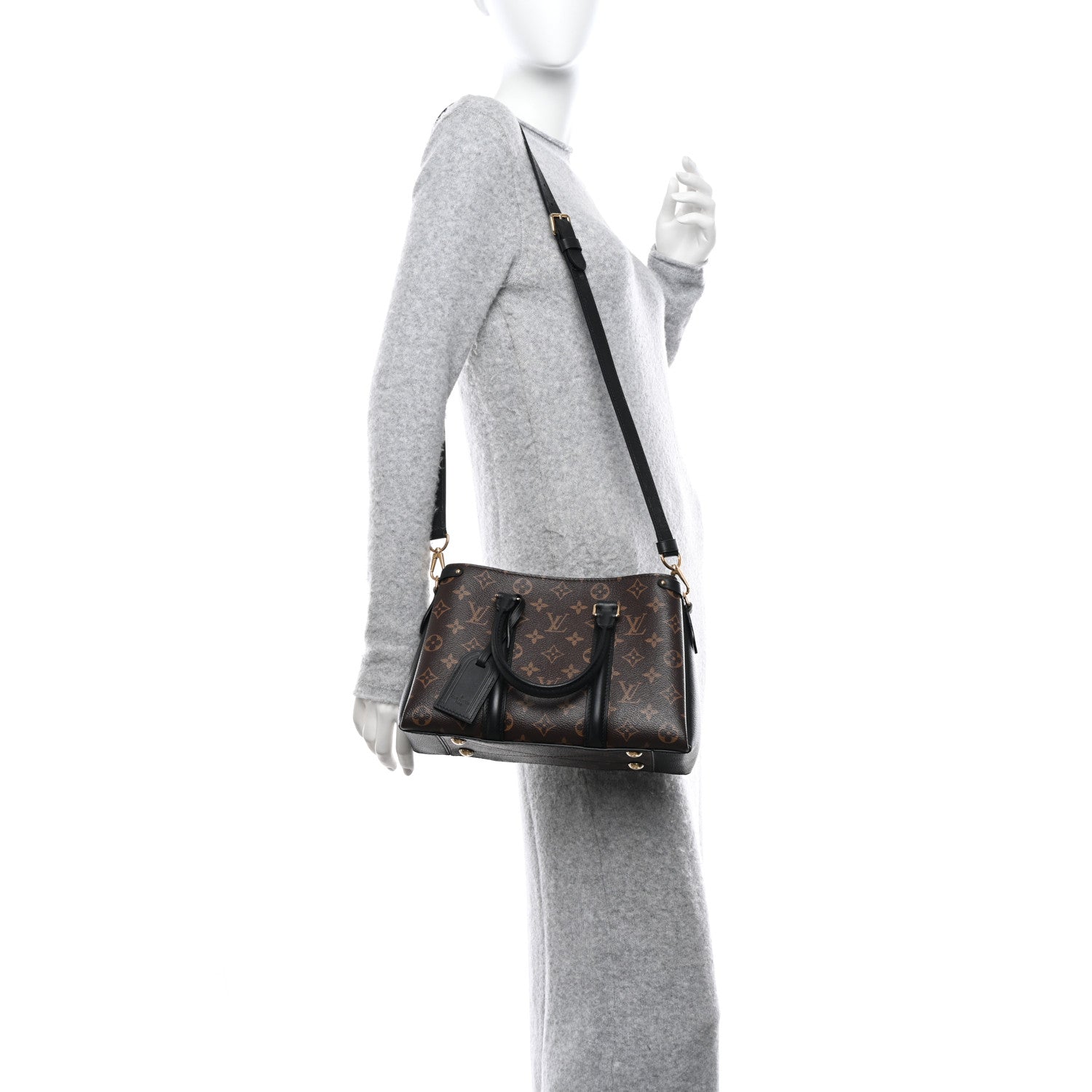 Louis Vuitton Monogram Soufflot BB Black 2 of 11
