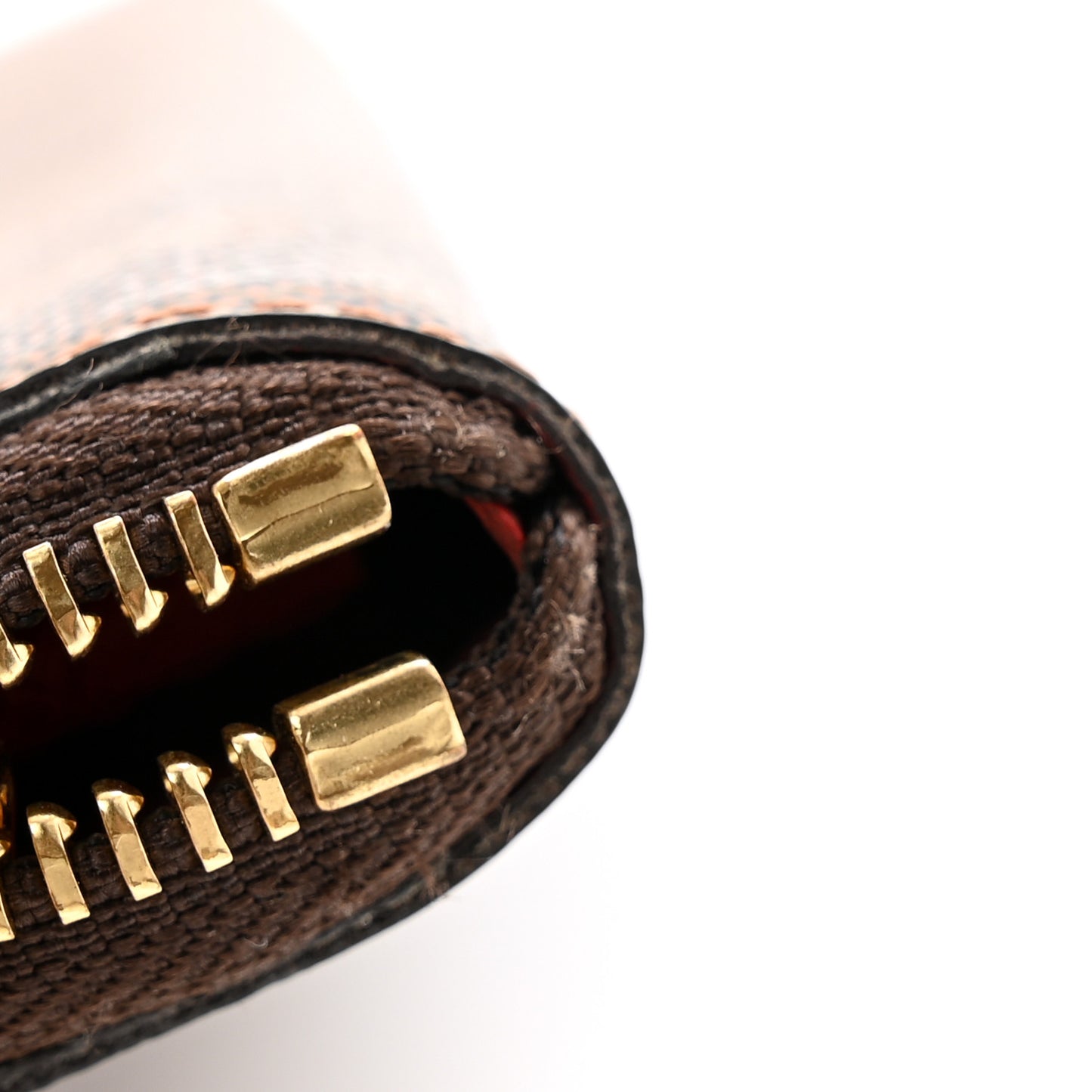 Damier Ebene Clemence Wallet Cherry