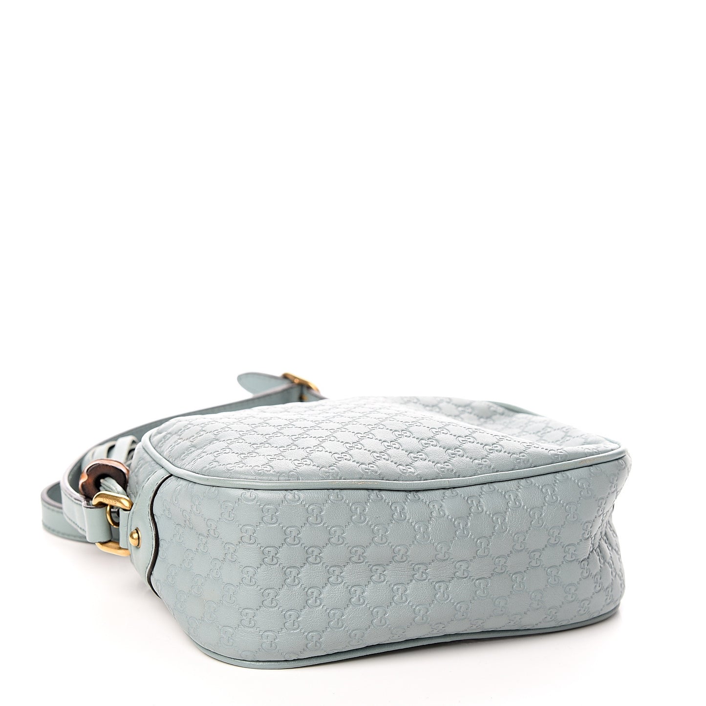 Soft Microguccissima Sunshine Disco Crossbody Bag Blue
