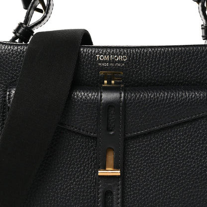 Tom Ford Calfskin Mini T Twist Top Handle Bag Black 7 of 11