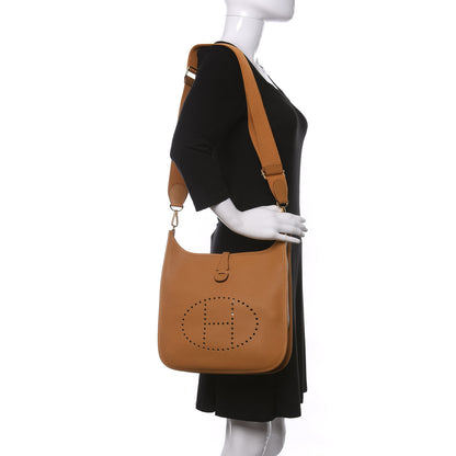 Hermes Taurillon Maurice Evelyne III PM Sesame 2 of 9