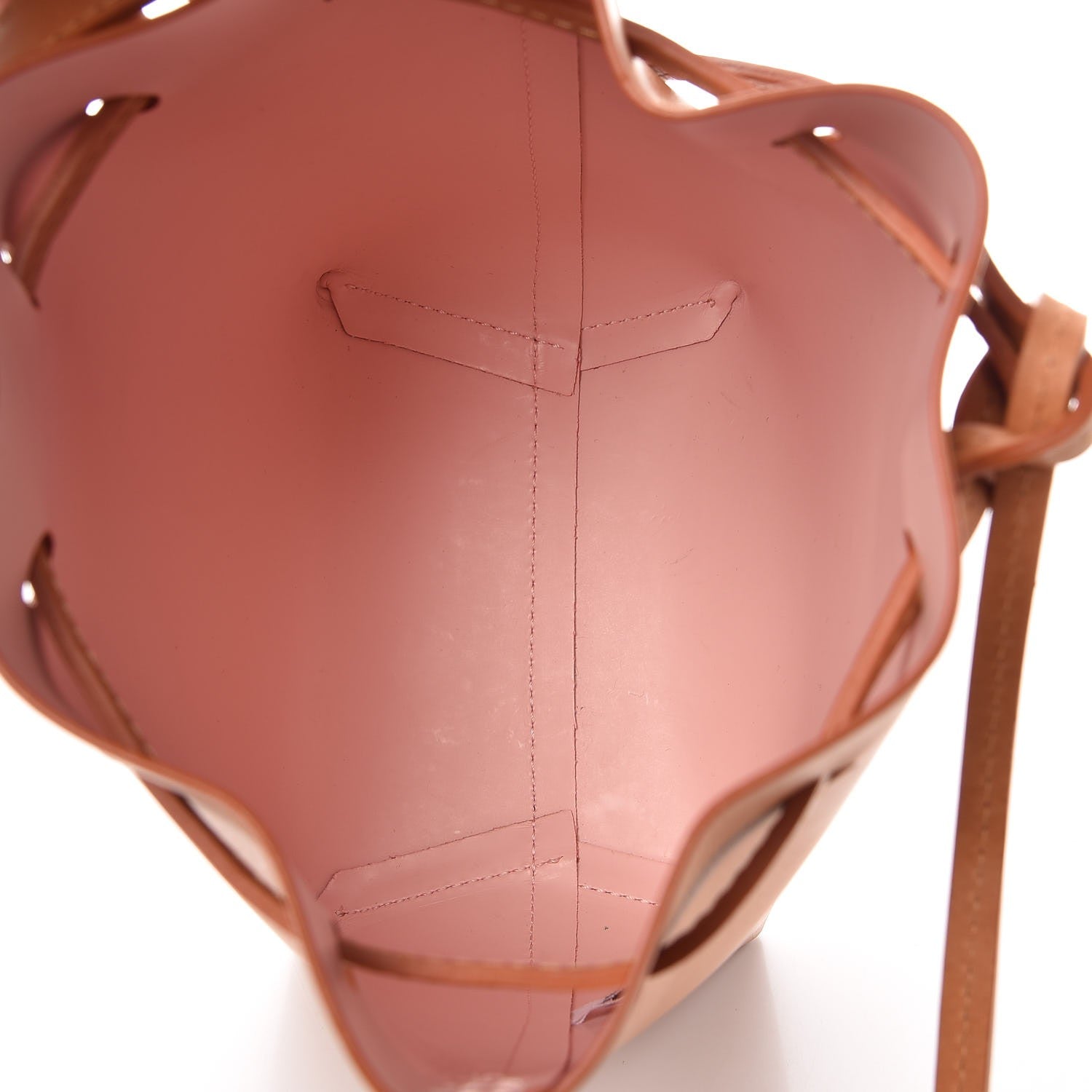 Mansur Gavriel Calfskin Mini Mini Bucket Bag Cammello Rosa 5 of 8