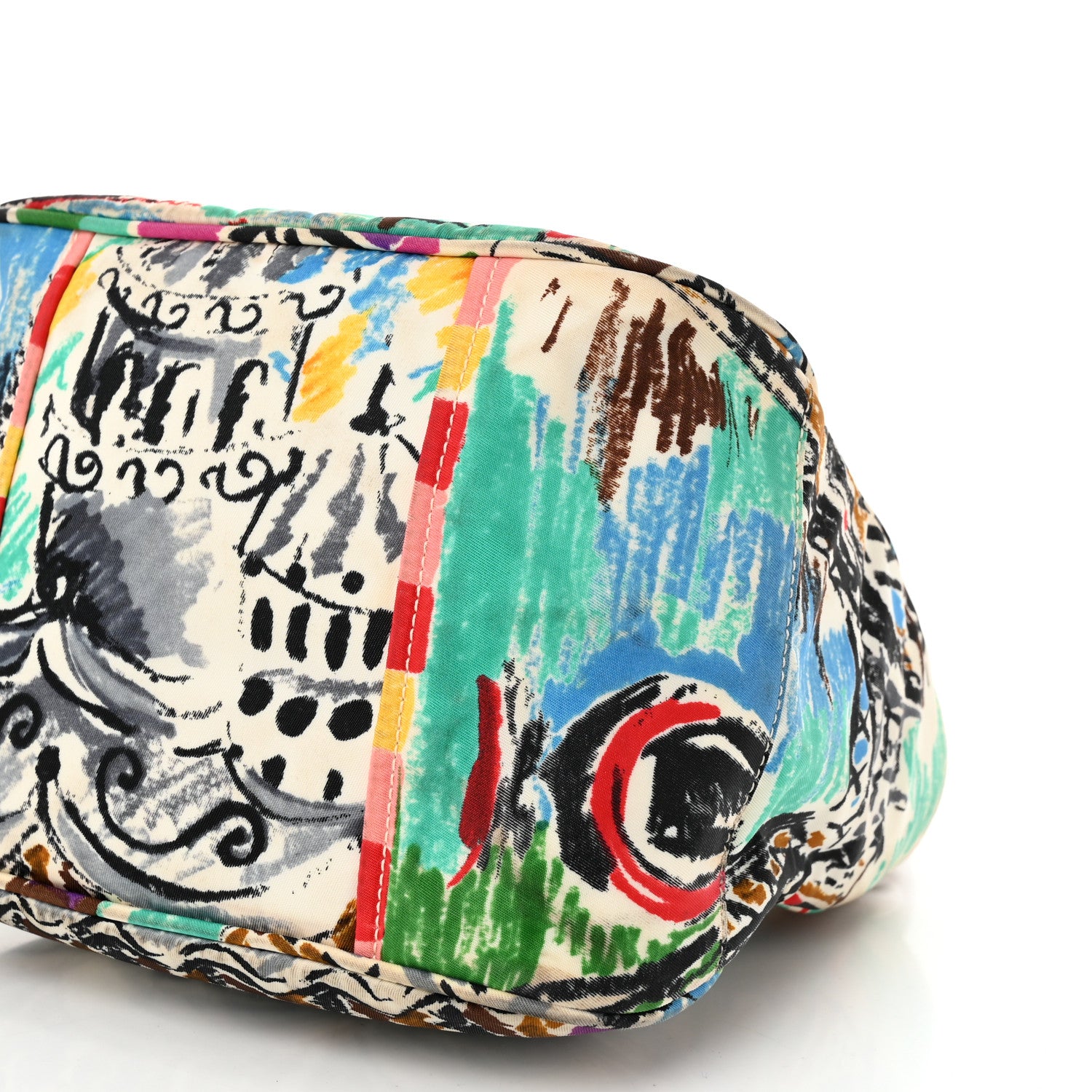 Prada Canapa St Venez Tote Multicolor 10 of 11