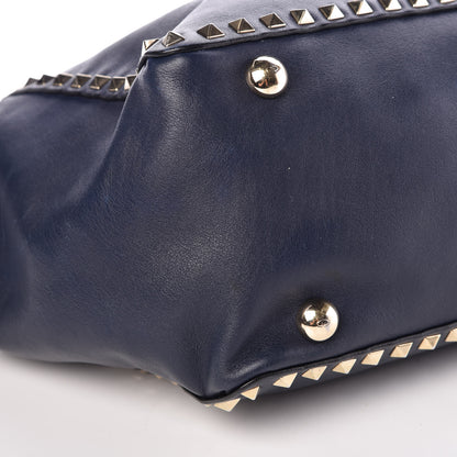 Valentino Garavani Vitello Medium Rockstud Tote Marine 11 of 12