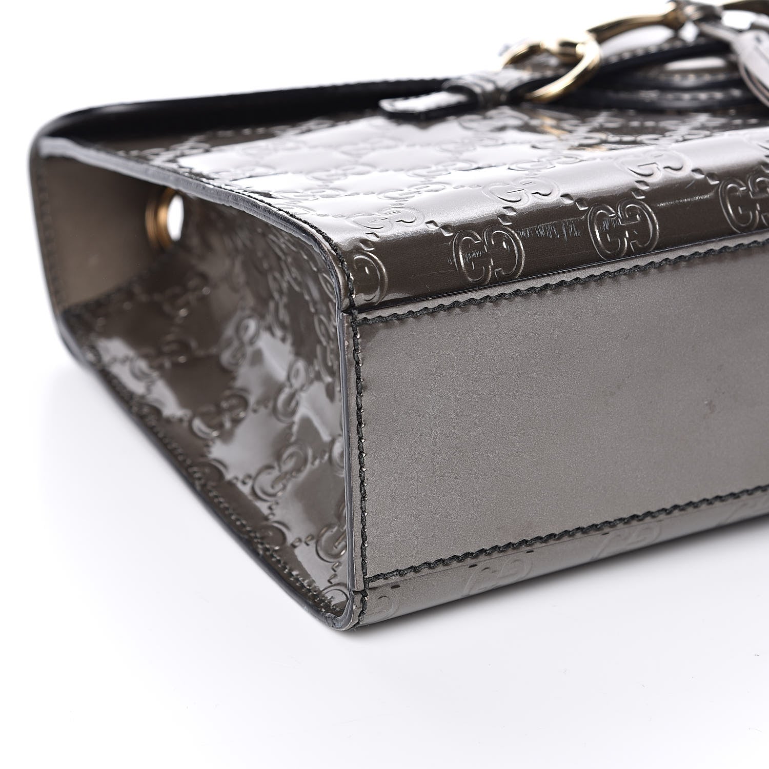 Gucci Shine Guccissima Medium Emily Chain Shoulder Bag Sasso 8 of 10
