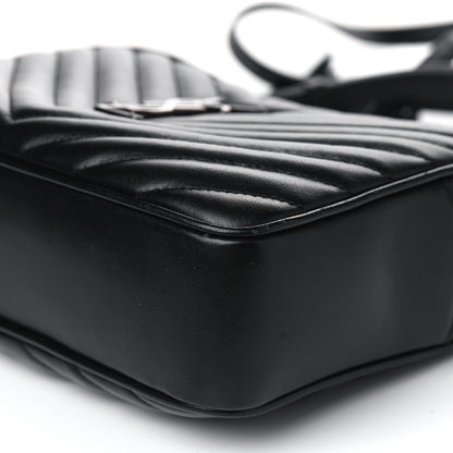 Saint Laurent Calfskin Matelasse Monogram Lou Camera Bag Black 7 of 9