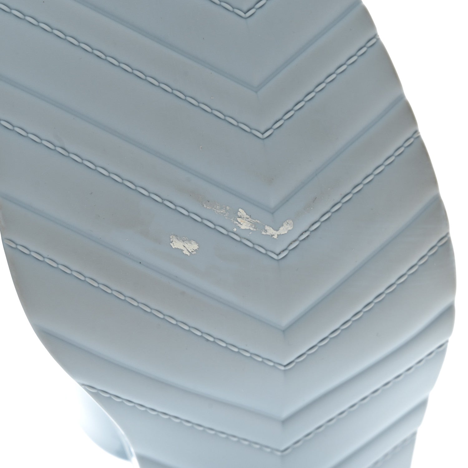 Gucci Rubber Gucci Logo Womens Platform 20/60mm Slide Sandals Porcelain Light Blue 10 of 12