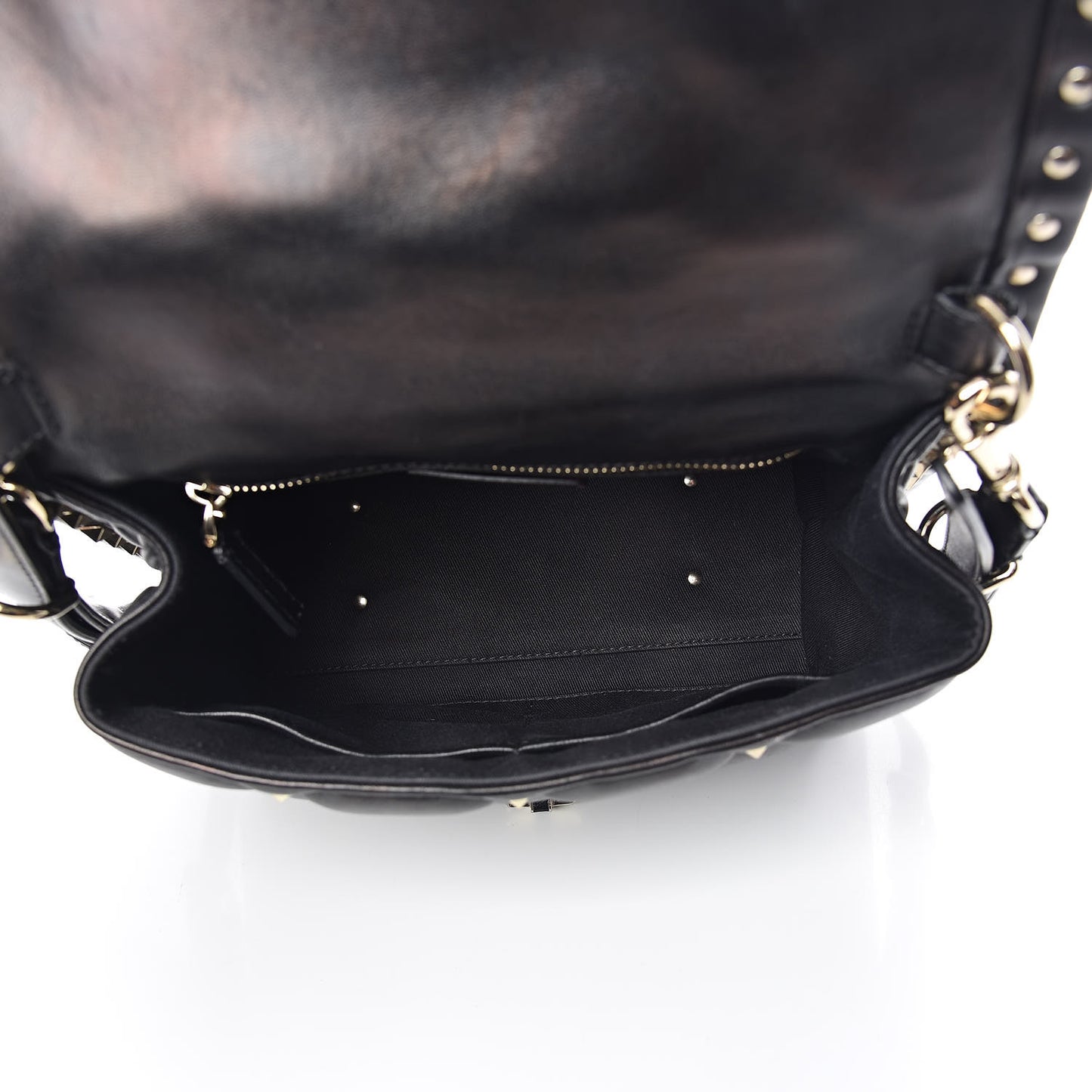 Nappa Medium Candystud Top Handle Bag Black