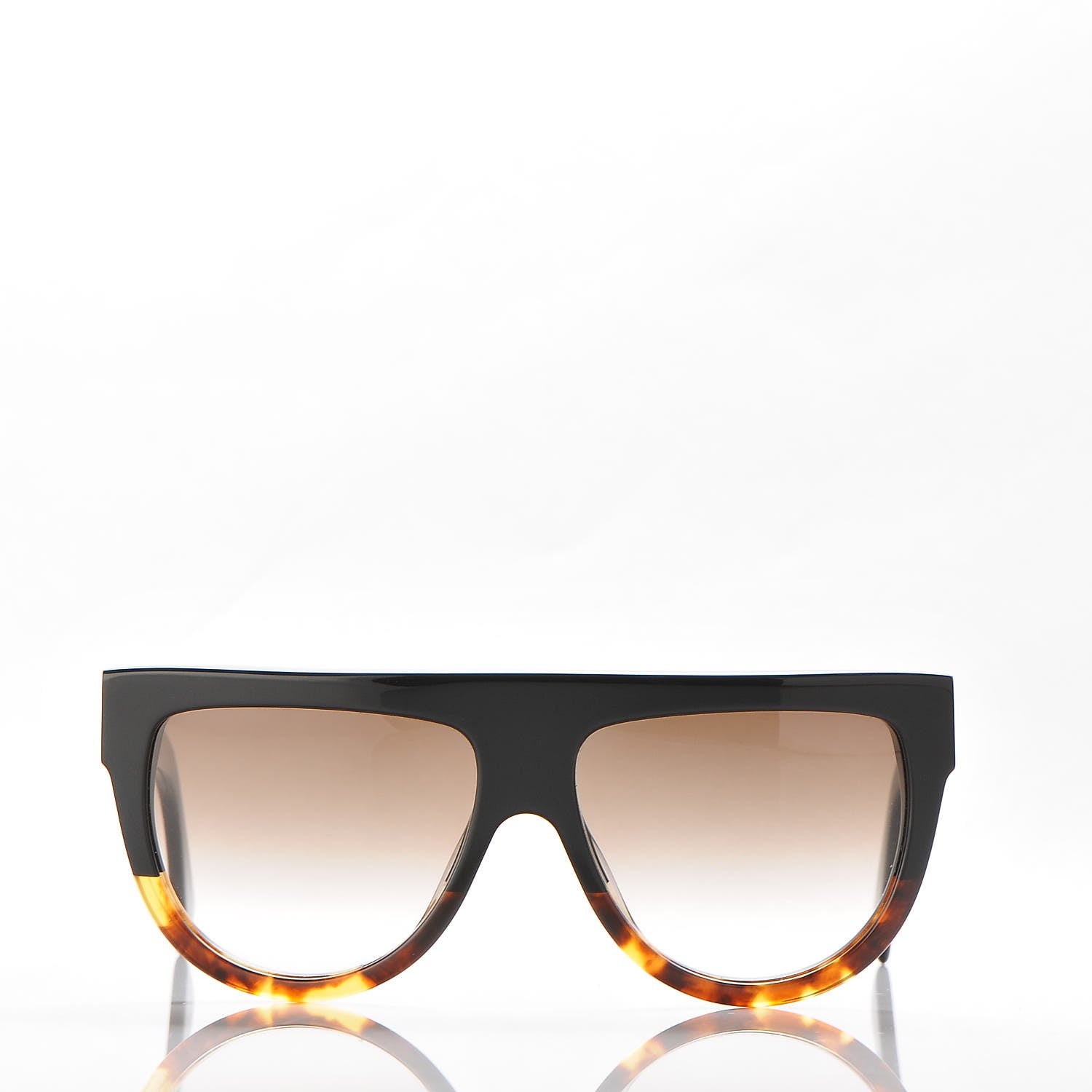 Celine Shadow Sunglasses CL 41026/S Black Havana 2 of 7