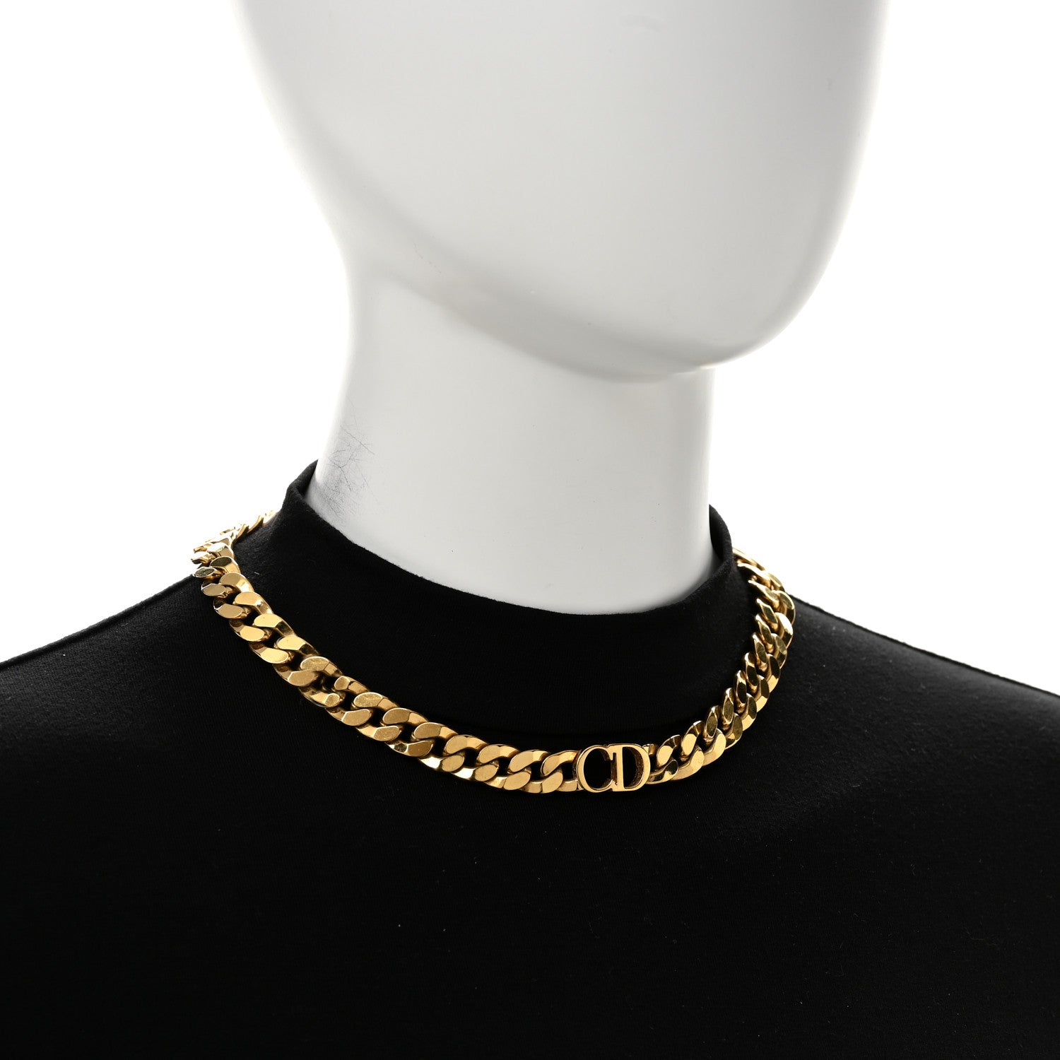 Christian Dior Danseuse Etoile Chain Choker Necklace Gold 2 of 6