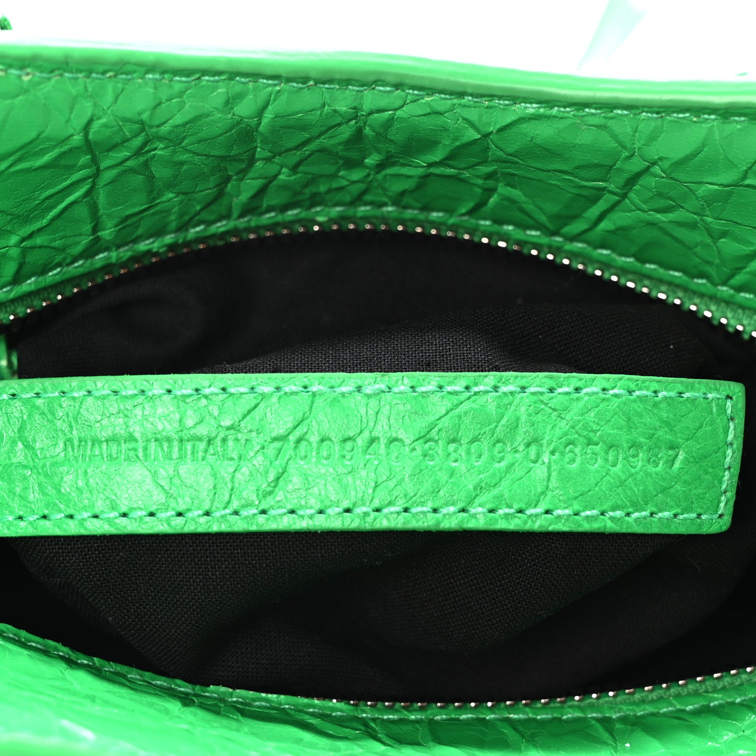 Balenciaga Agneau Arena Neo Cagole Handbag XS Kelly Green 7 of 10