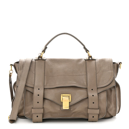 Proenza Schouler Lambskin PS1 Medium Satchel Smoke 1 of 17