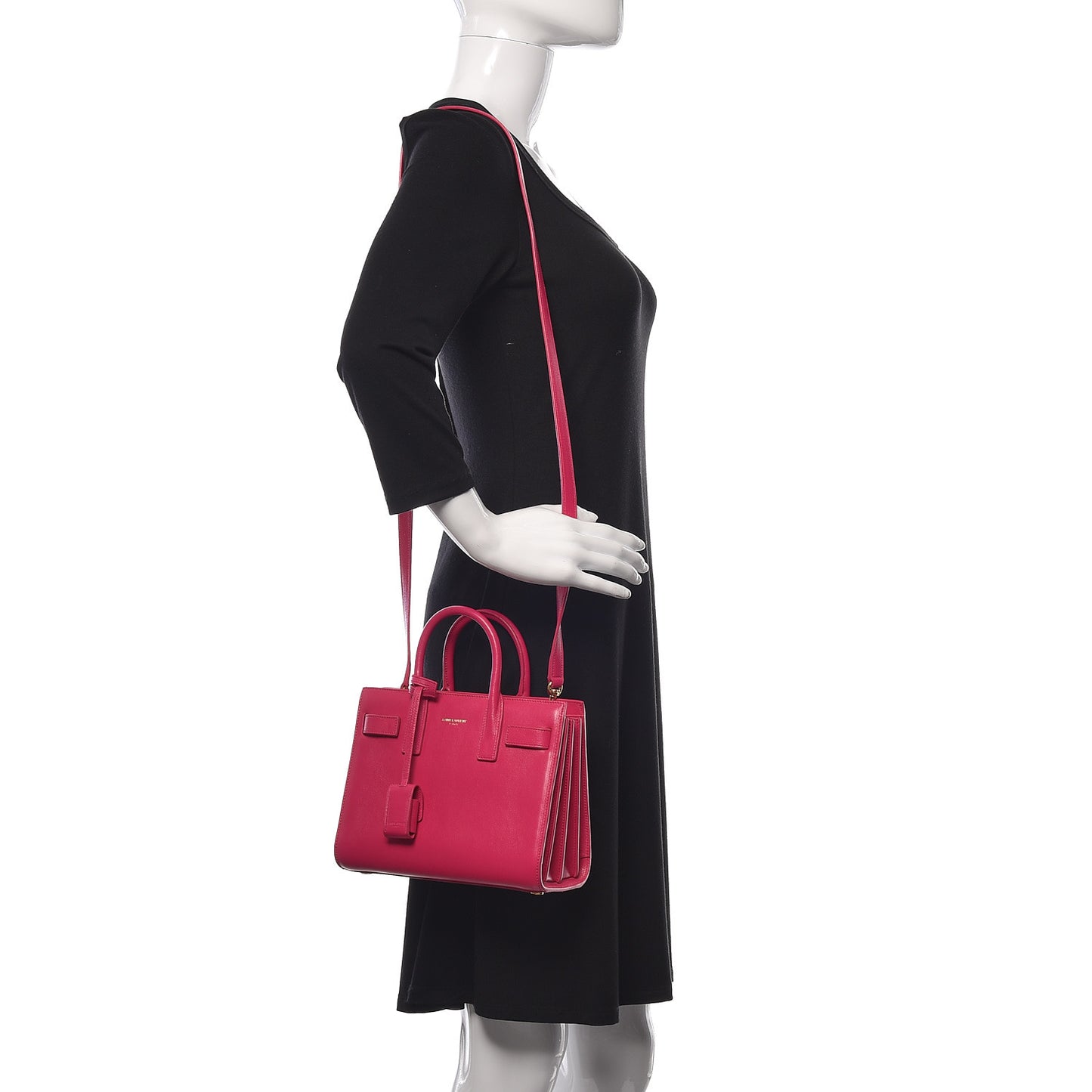 Calfskin Nano Sac De Jour Bubblegum