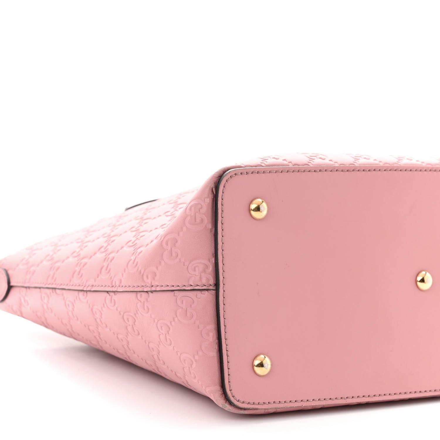 Gucci Guccissima Signature Linea A Foldover Tote Rose Baby Candy 9 of 13