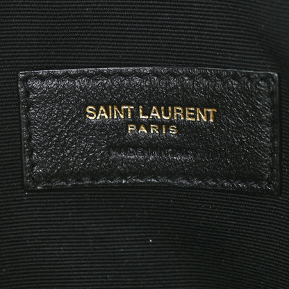 Saint Laurent Lambskin Quilted Round Le Maillon Round Tassel Chain Crossbody Bag Black 8 of 11