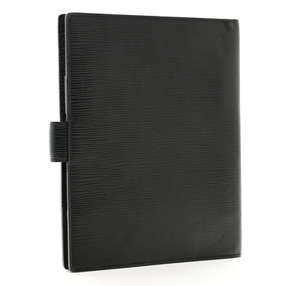 Louis Vuitton Epi Large Ring Agenda Cover Black 3 of 7