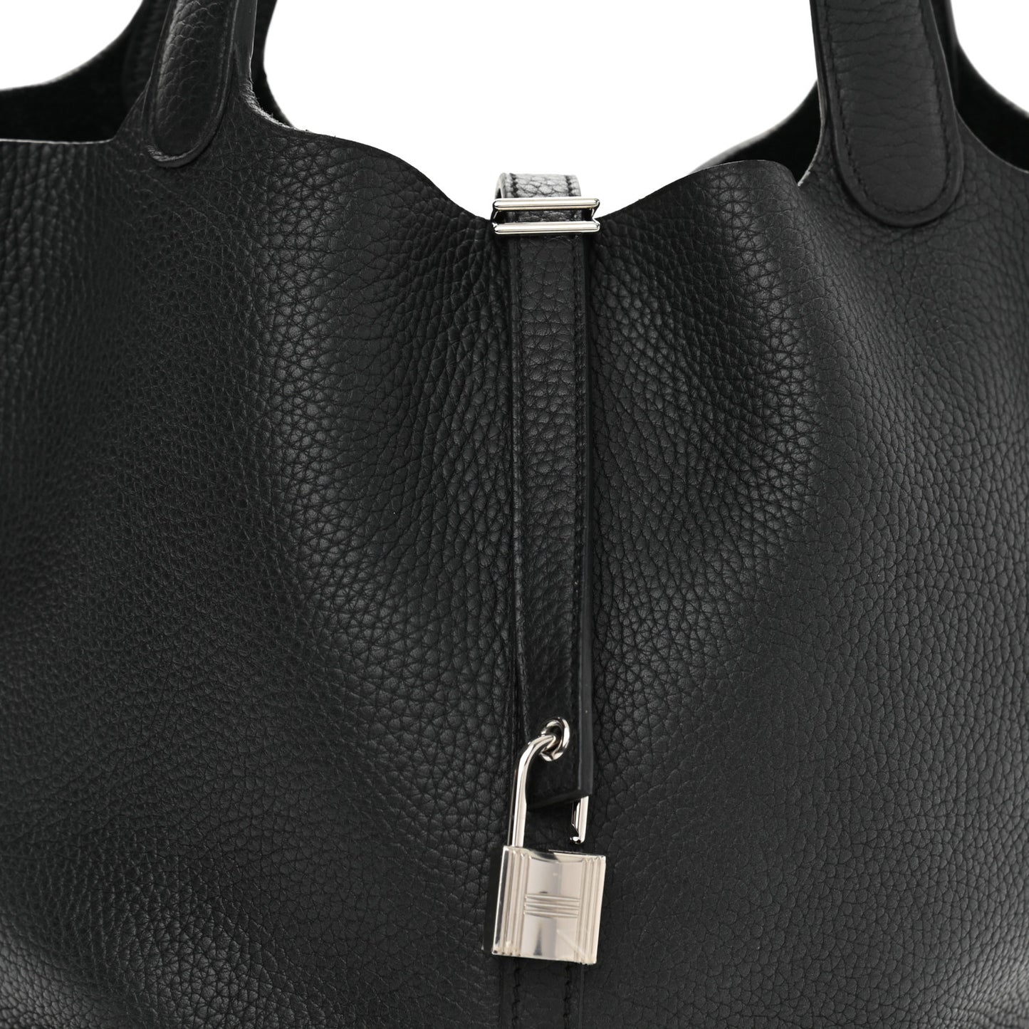 Taurillon Clemence Picotin Lock 26 GM Black