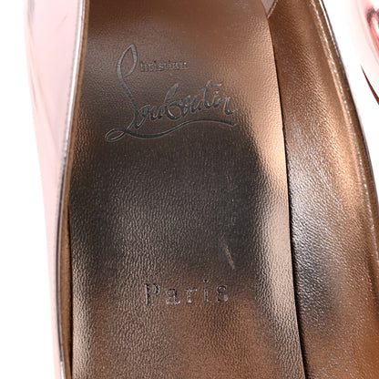 Christian Louboutin Mirror Patent Miss Z 100 Pumps 37.5 Vintage Rose 8 of 9