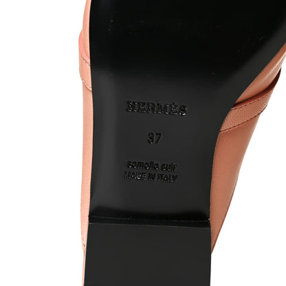 Hermes Goatskin Oz Mules 37 Rose Aube 4 of 8