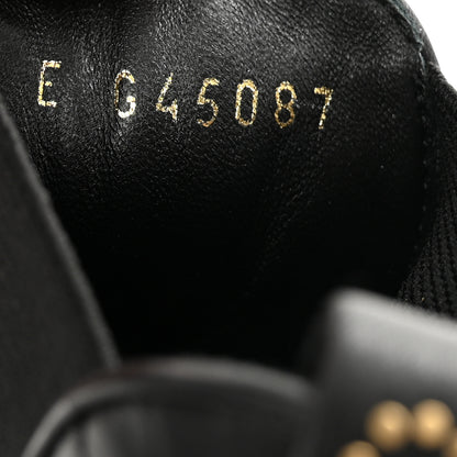 Chanel Calfskin Patent Cap Toe Quilted Short Boots 36 Black 8 of 9