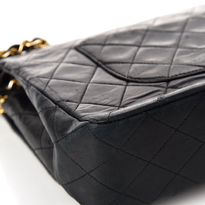 Chanel Lambskin Quilted Medium Double Flap Black 12 of 14