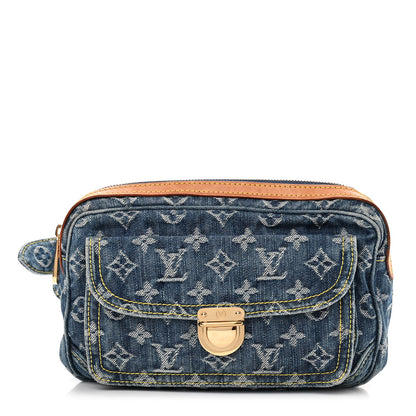 Louis Vuitton Monogram Denim Bum Bag Blue 1 of 11