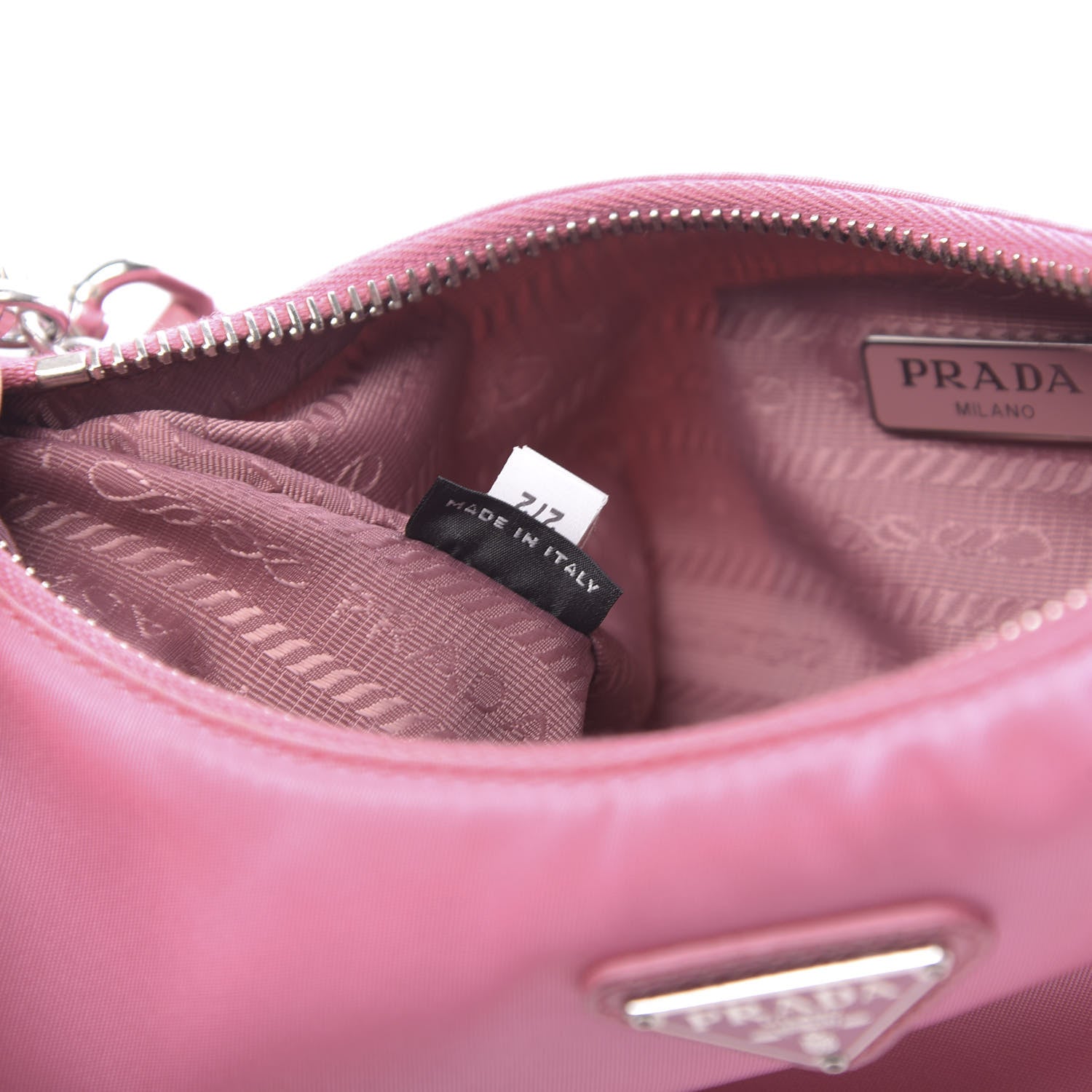 Prada Nylon Re-Edition 2005 Shoulder Bag Begonia 7 of 11