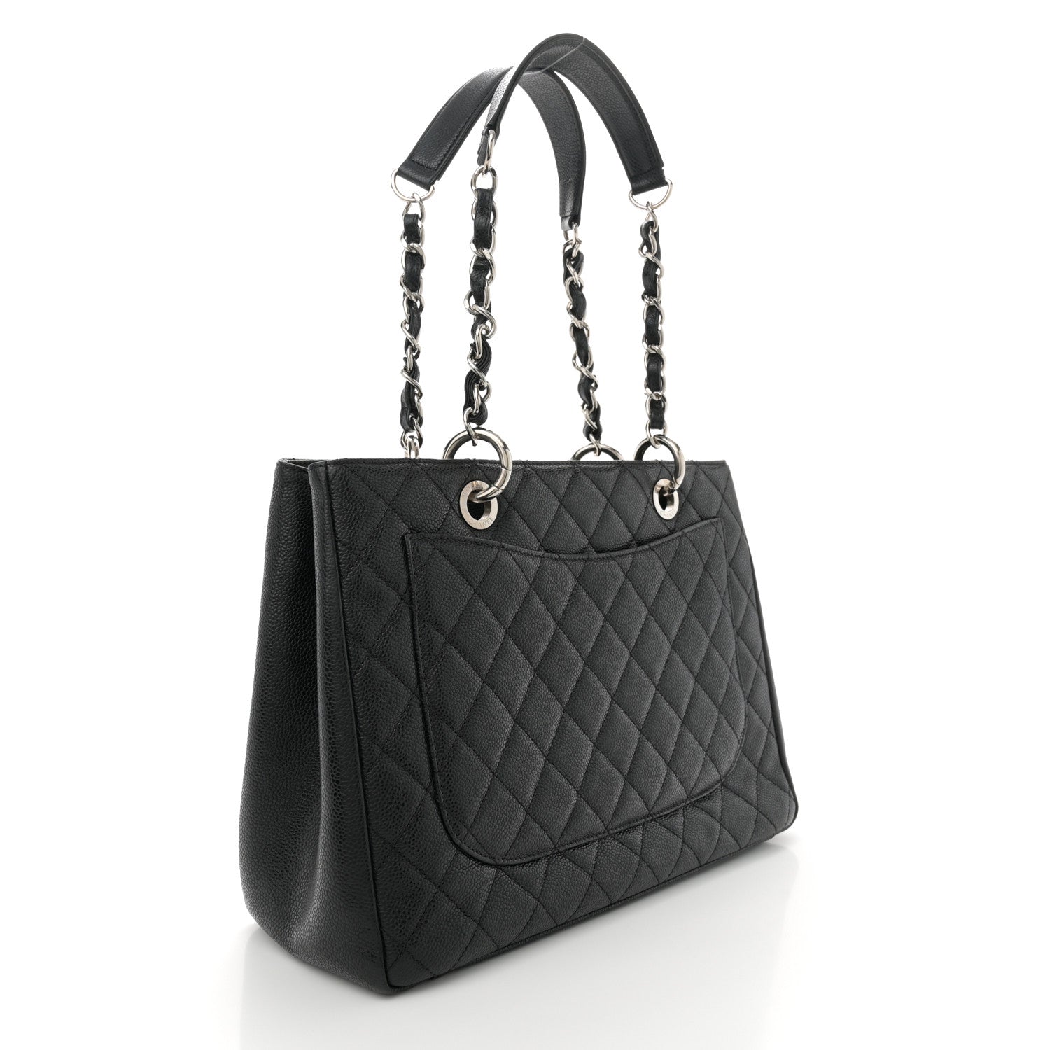 Chanel Caviar Quilted Grand Shopping Tote GST Black 3 of 10