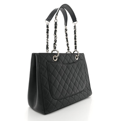 Chanel Caviar Quilted Grand Shopping Tote GST Black 3 of 10
