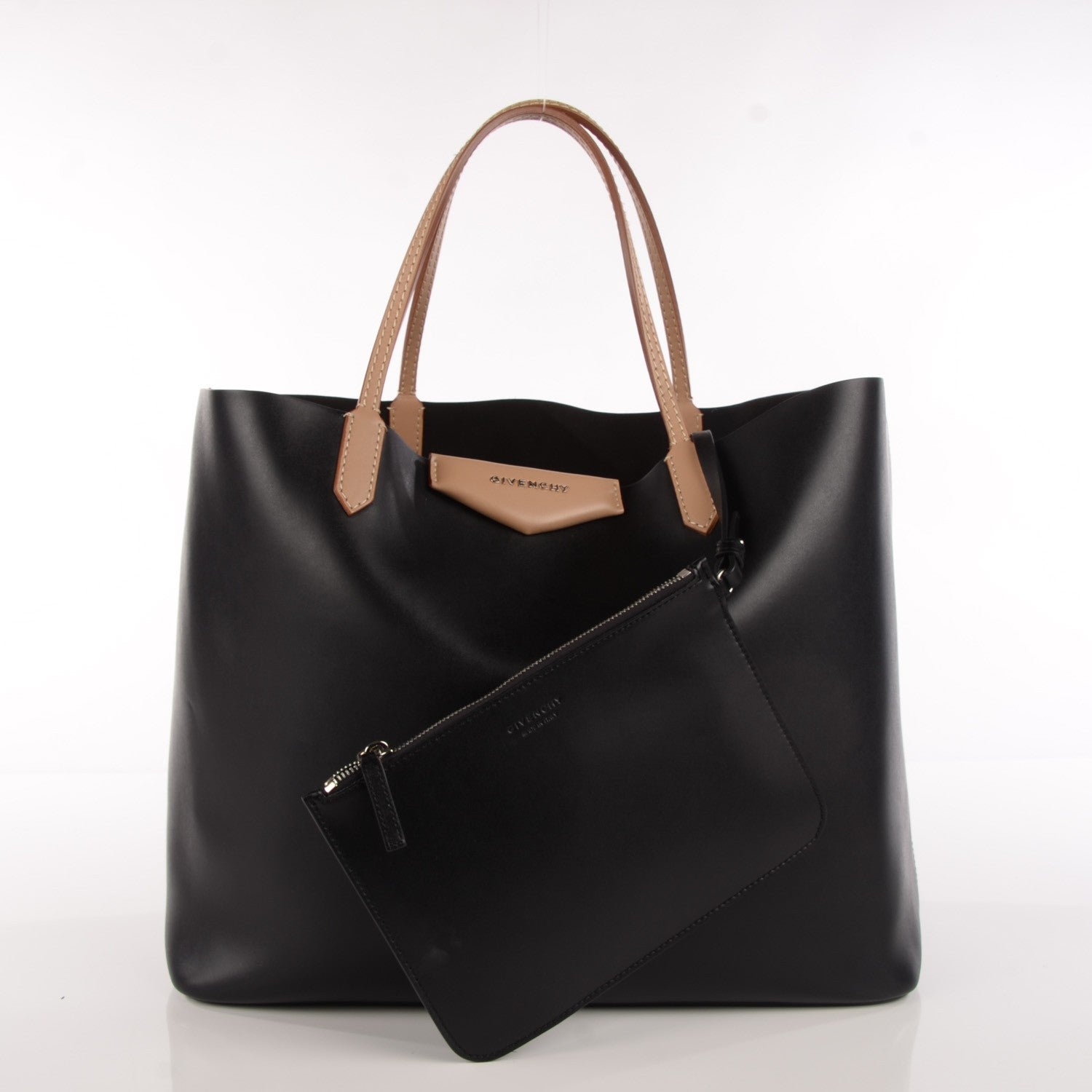 Givenchy Calfskin Large Antigona Tote Black Beige 3 of 10