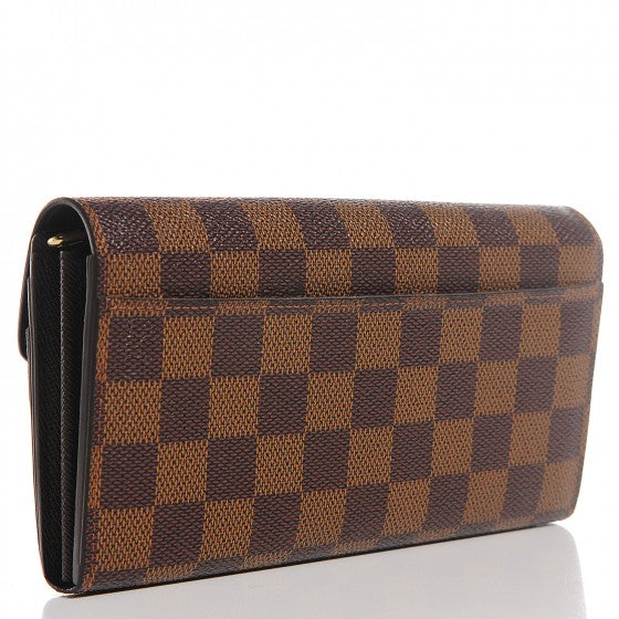 Louis Vuitton Damier Ebene Sarah Wallet NM 3 of 16