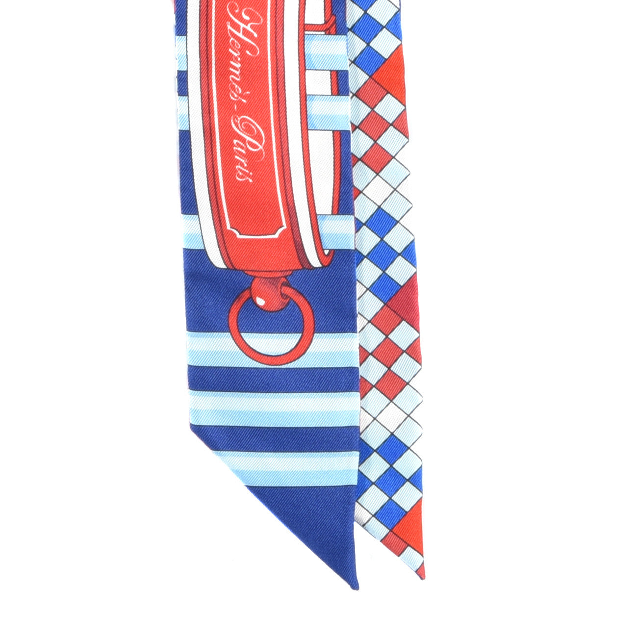 Silk Colliers de Chiens Remix Twilly Marine Rouge White