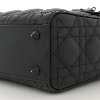Christian Dior Ultra Matte Calfskin Cannage Small Lady Dior Black 10 of 10