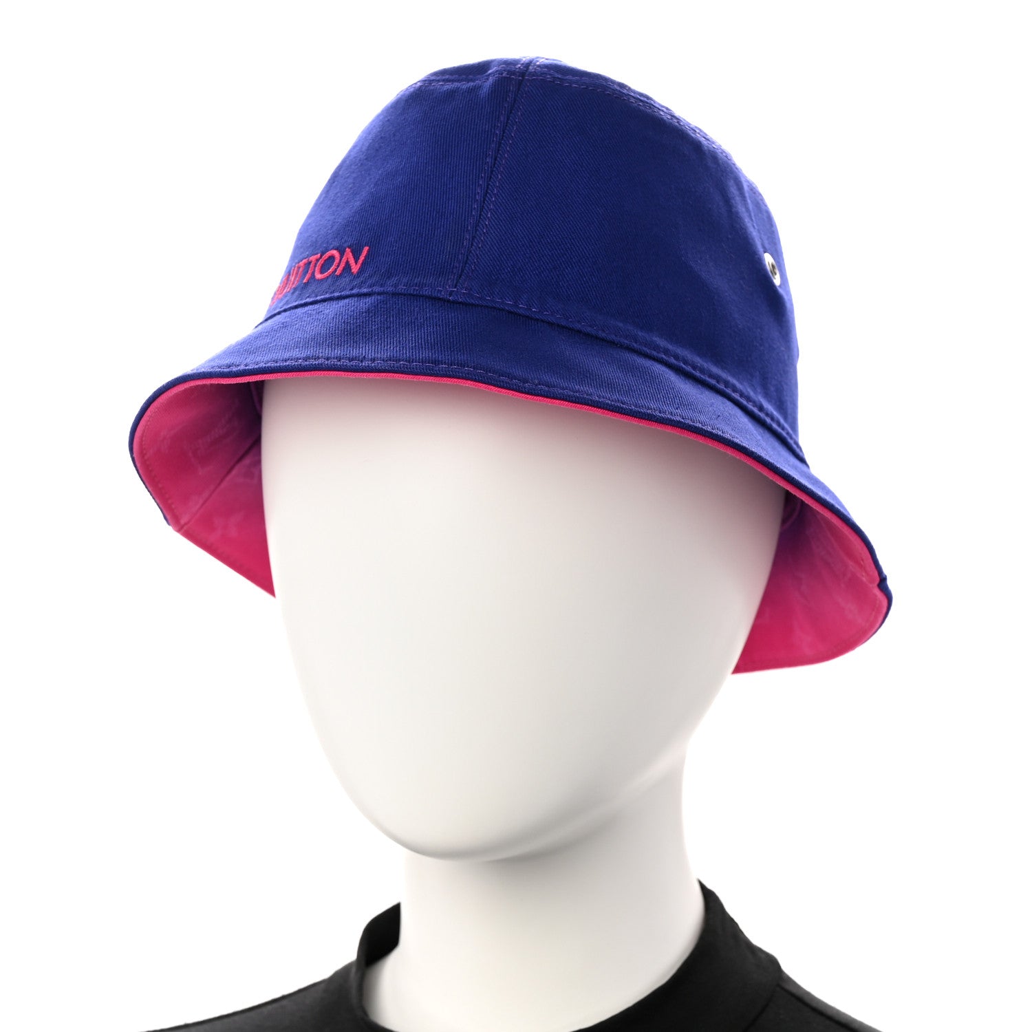 Louis Vuitton Monogram Illusion Reversible Bucket Hat M Pink Purple 2 of 15